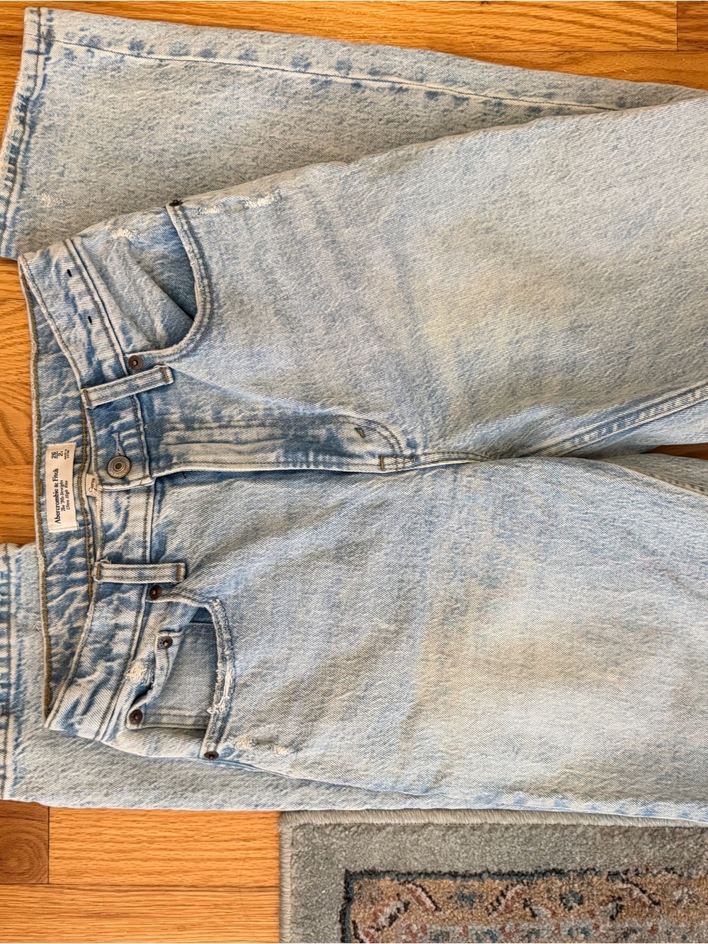 Abercrombie & Fitch Light Blue Straight Leg Jeans